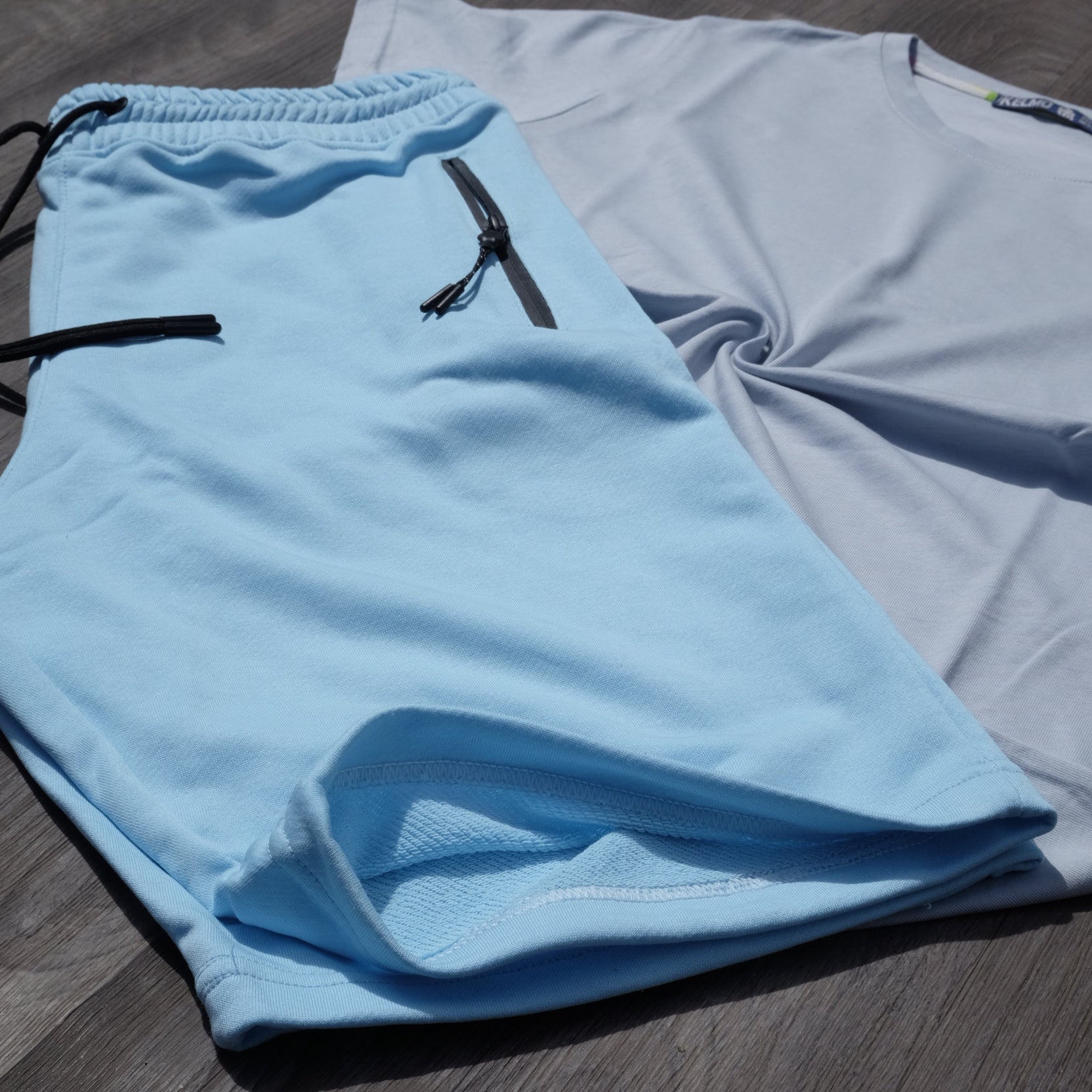 Ensemble T-Shirt Ciel et Short Bleu Ciel