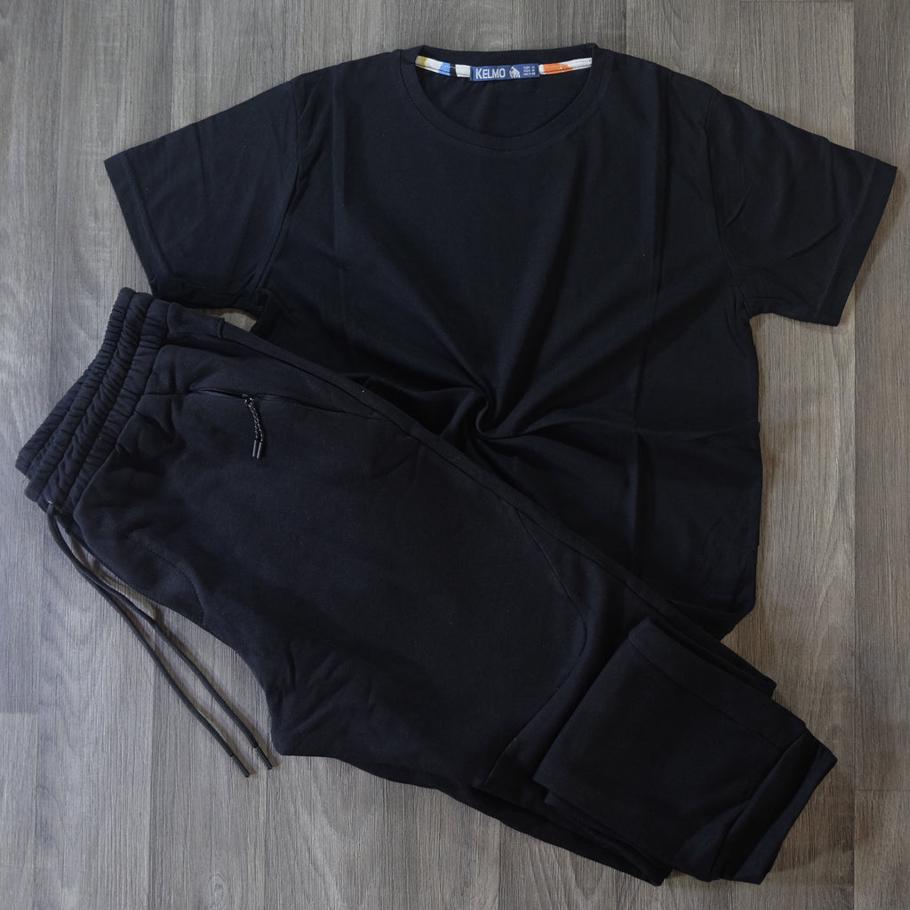 Ensemble T-shirt Noir et Jogging Noir