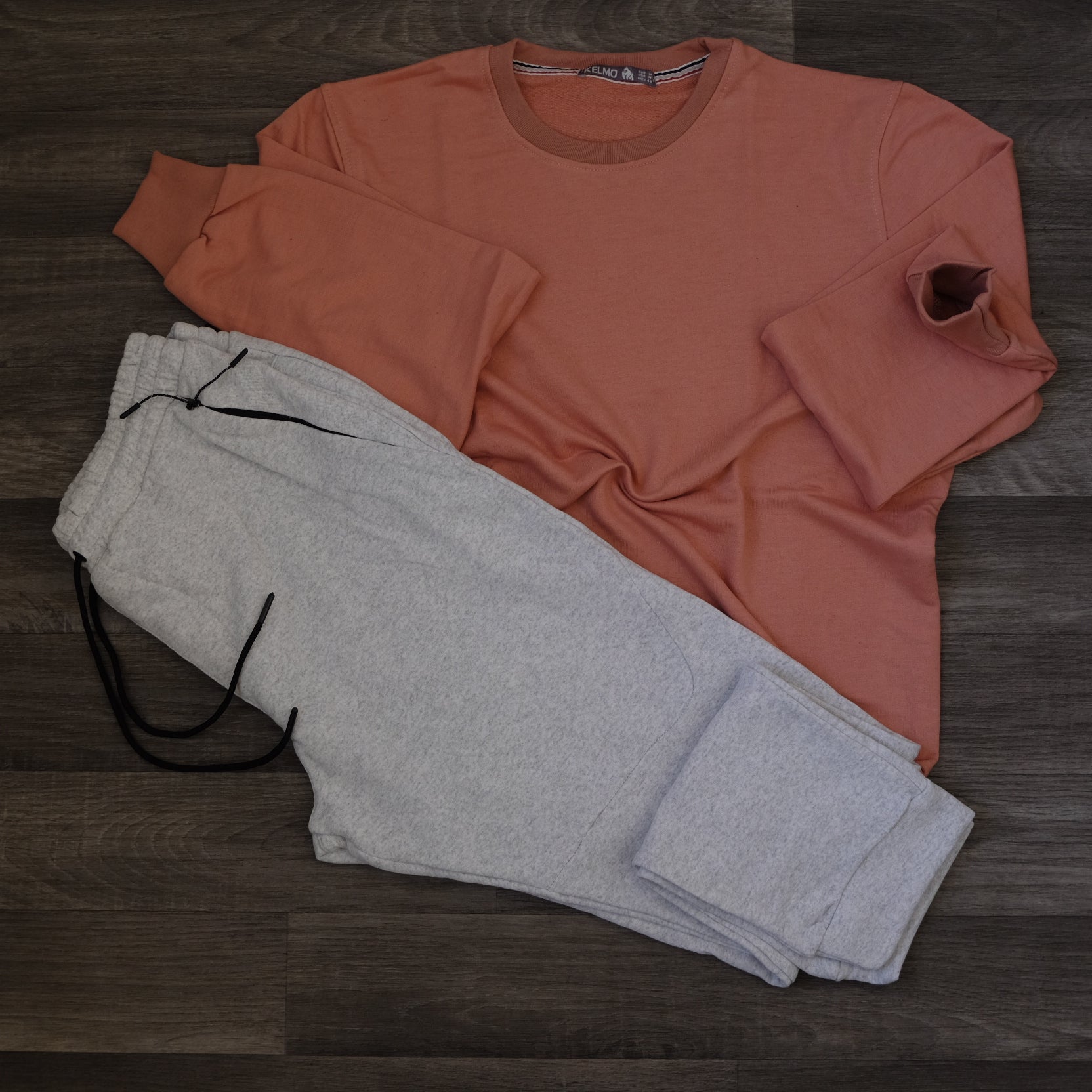 Ensemble Jogging Gris Chine Clair + Sweat Mortadelle