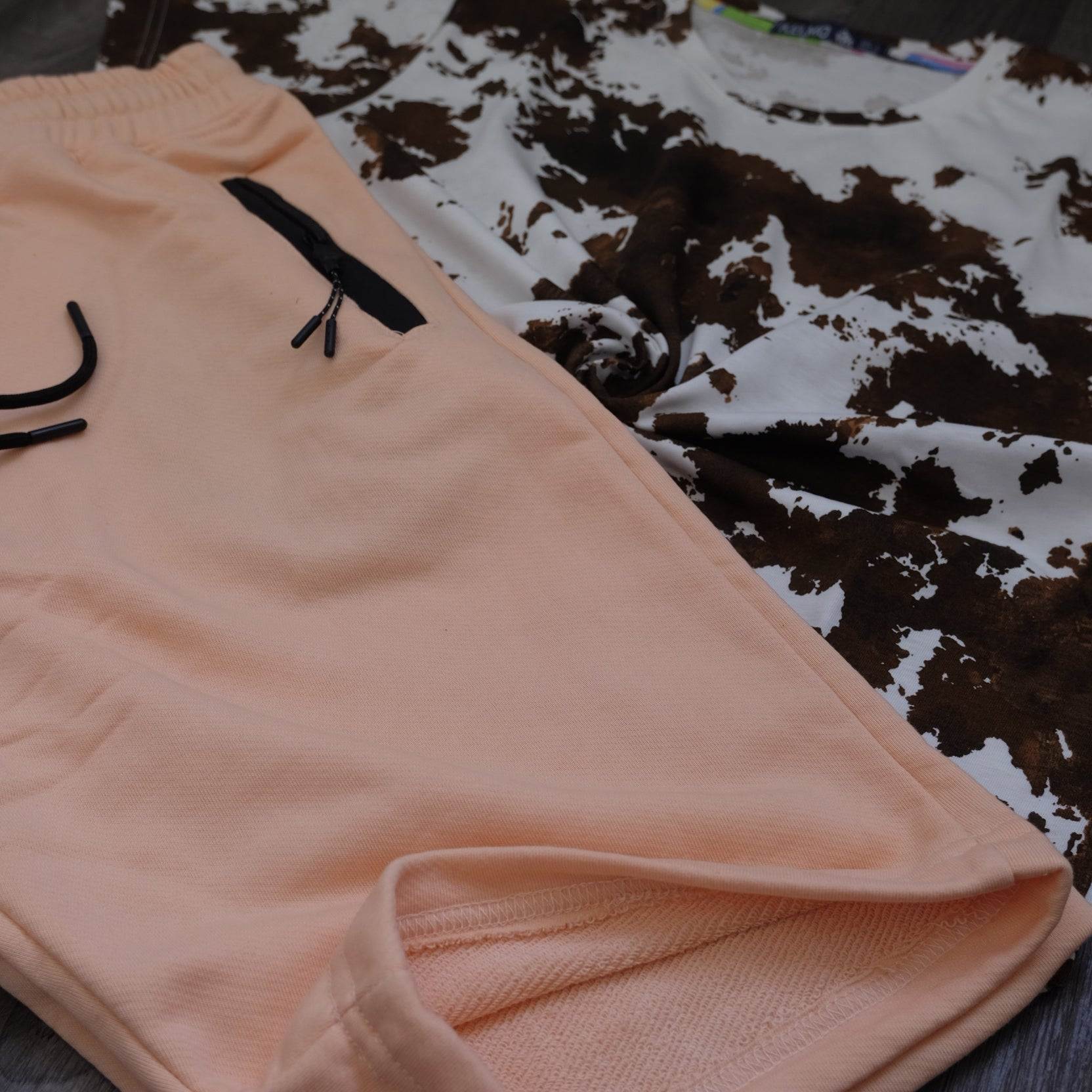Ensemble T-shirt Cloud et Short Saumon