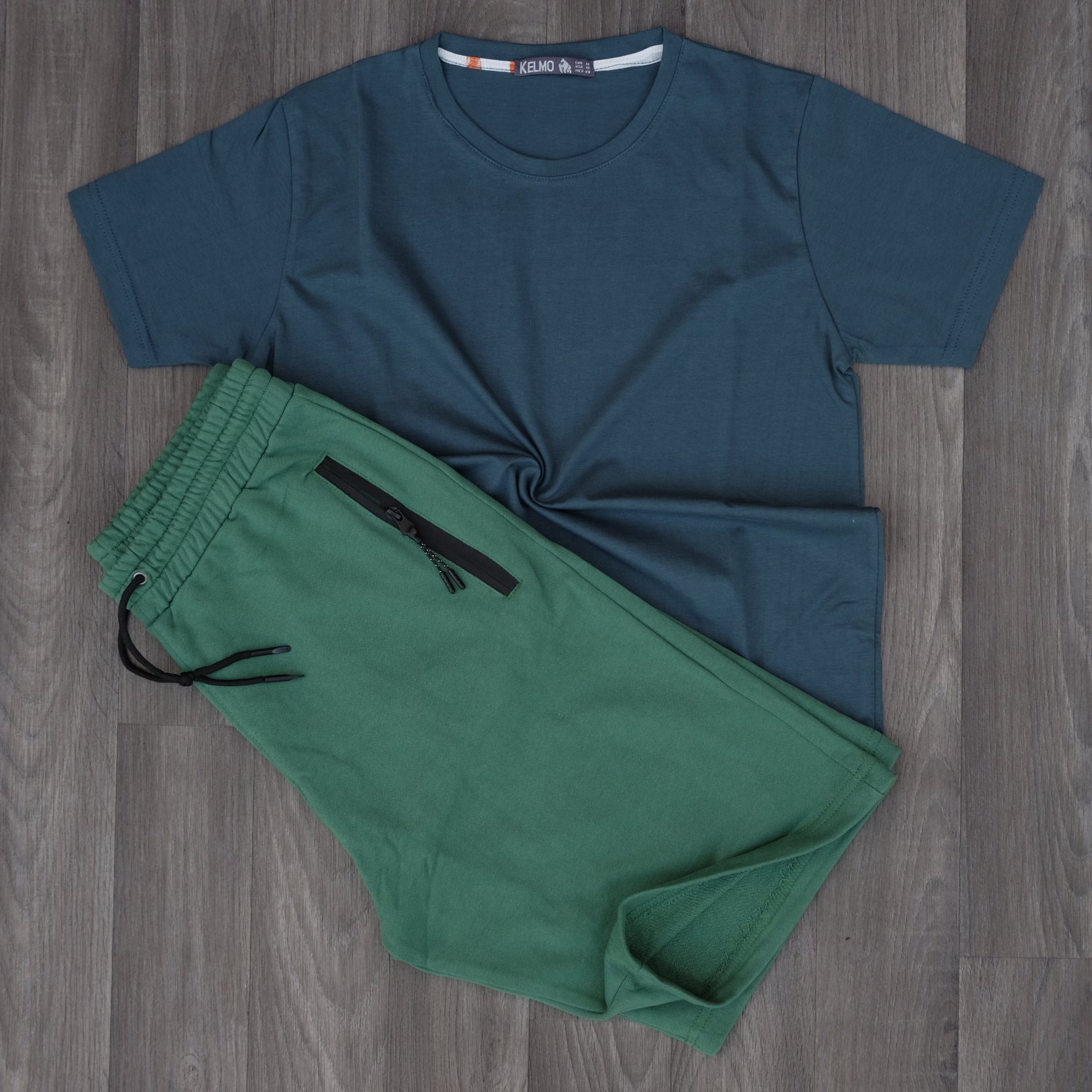 Ensemble T-Shirt Vert Olive et Short Vert