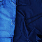 Ensemble Cargo Jeans Délavé Bleu et Capuche Cotton Bleu Marine