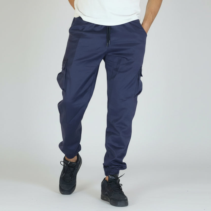 Pantalon Cargo Para Bleu Marine