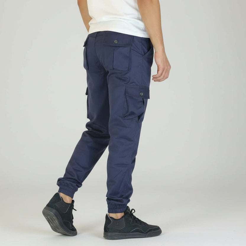 Pantalon Cargo Para Bleu Marine
