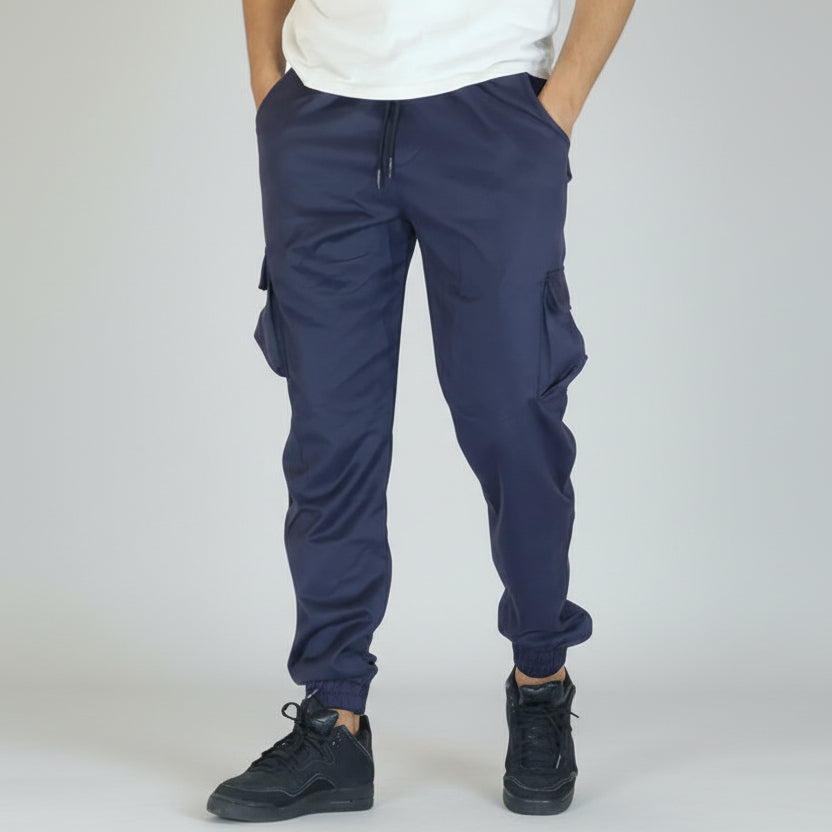 Pantalon Cargo Para Bleu Marine