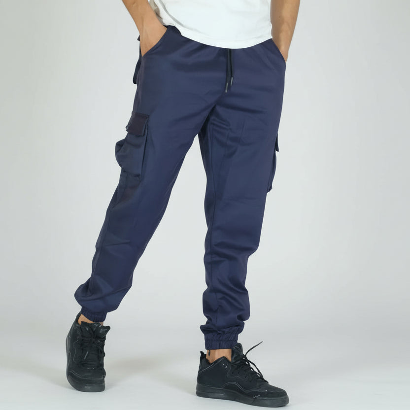 Pantalon Cargo Para Bleu Marine
